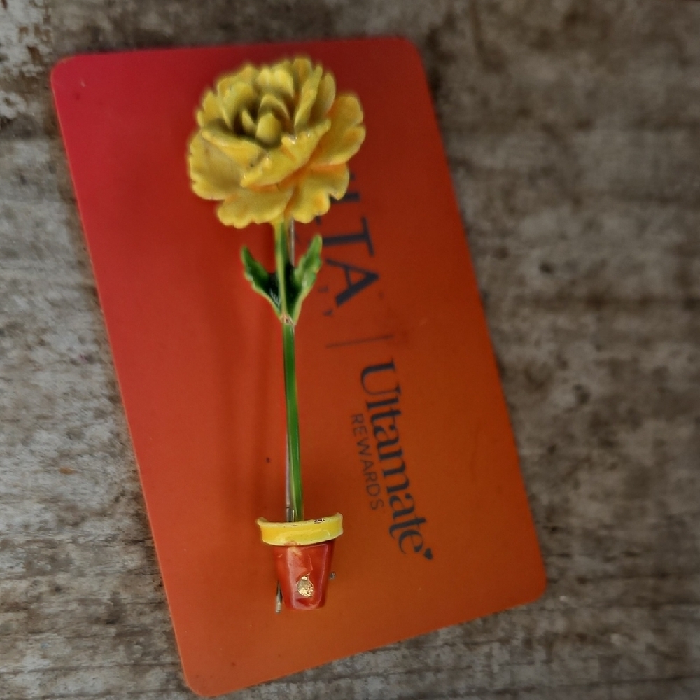 Yellow Flower Brooch